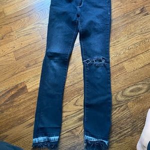 Dark blue DL1961 jeans.